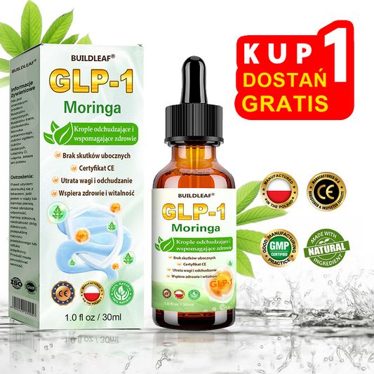 💥 Zgodne z wymaganiami GIS i normami UE | BuildLeaf® GLP-1 Moringa Krople na Odchudzanie i Wzmacnianie Zdrowia