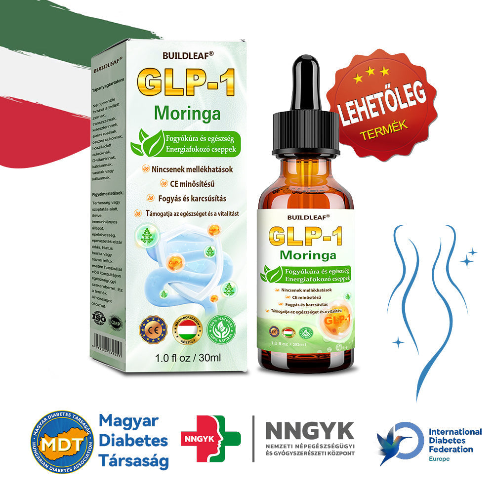 🏥 A Magyar Diabetes Társaság (MDT) fejlesztése | BuildLeaf® Natural GLP-1 Cseppek – Természetes Fogyás és Anyagcsere-fokozó🔥 Nincs szükség szigorú diétára, heti 4-6 kg fogyás